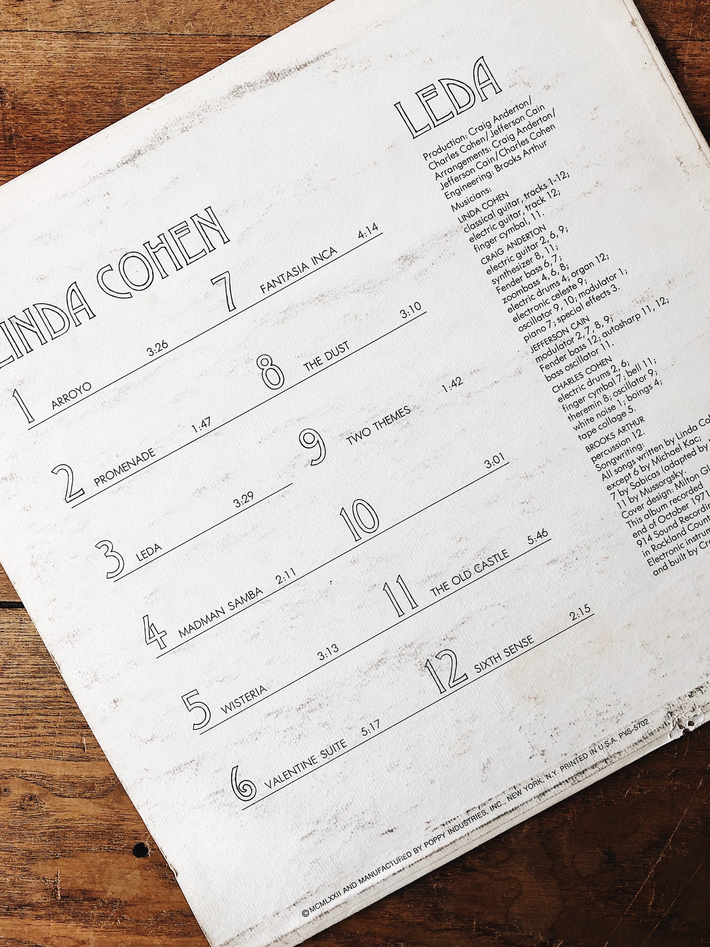 Vintage Linda Cohen Folk Album