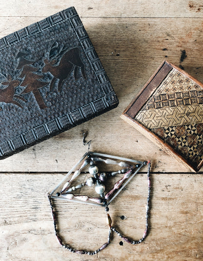 Petite Vintage Japanese Tambour Chest