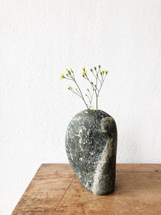 Handmade River Rock Vase