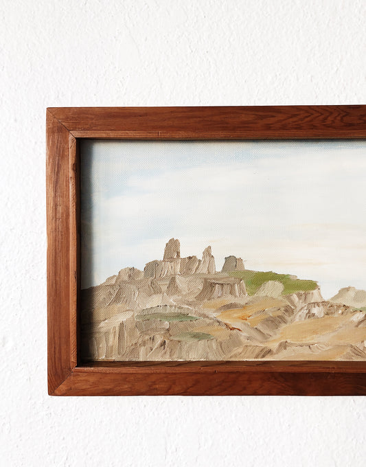 Vintage High Desert Landscape Painting
