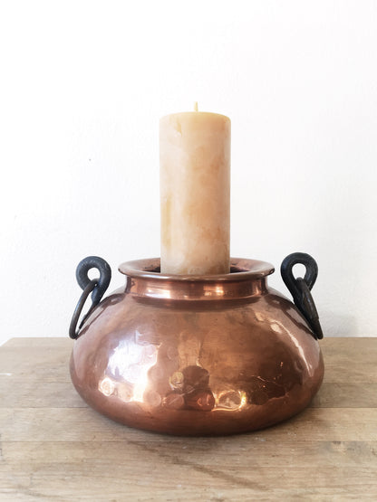 Vintage Copper Candle Holder