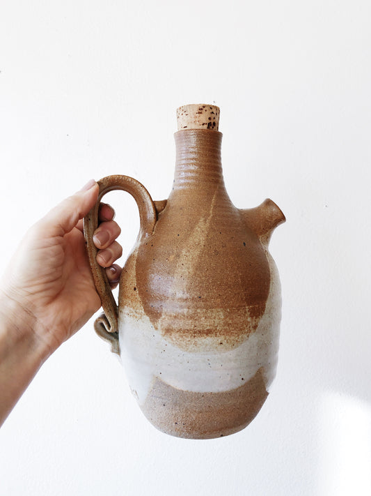 Vintage Stoneware Watering Jug