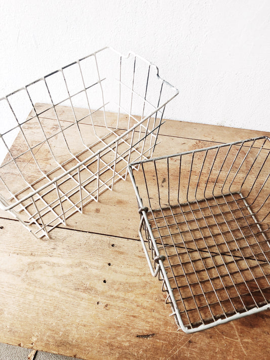 Vintage Wire Locker Basket