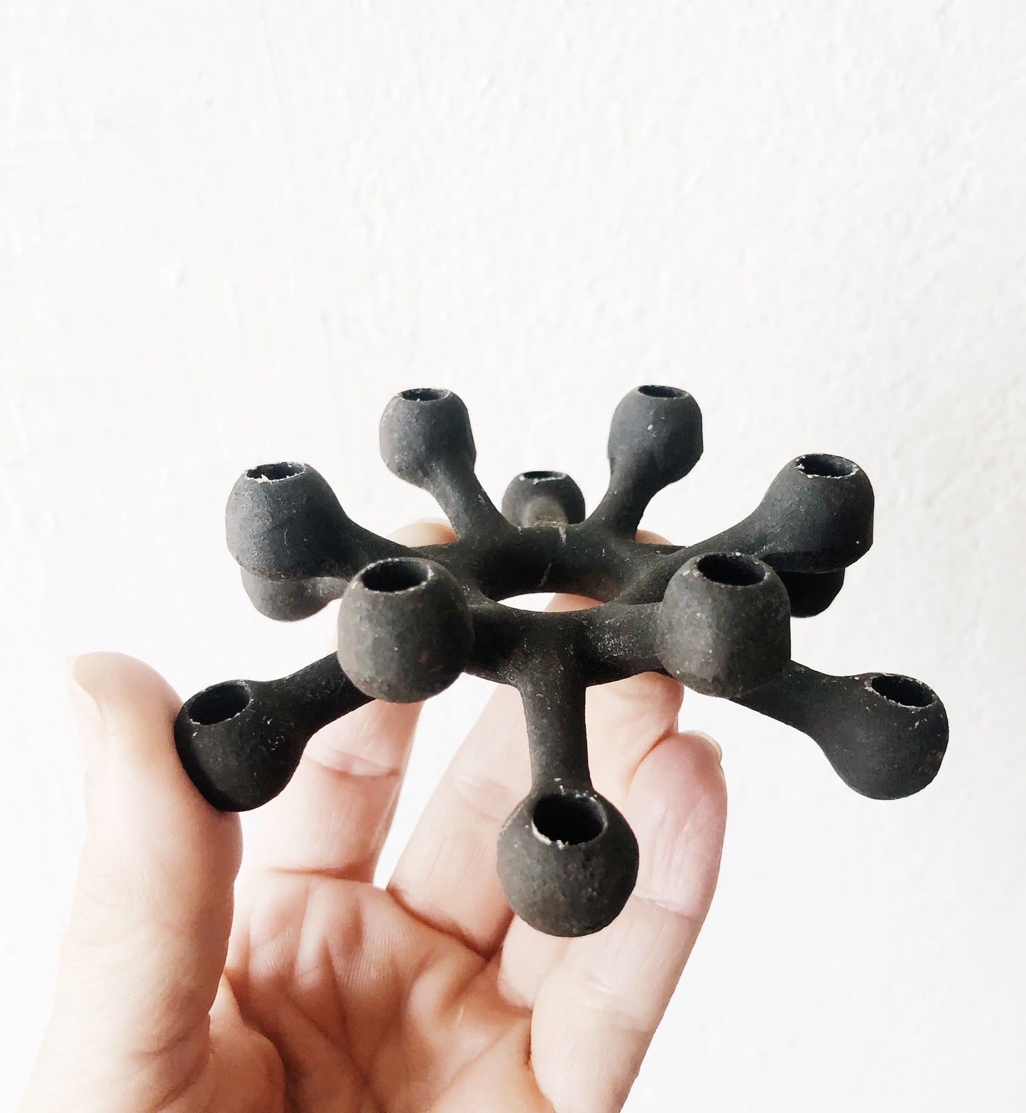 Danish Modern Candleholder and Candles