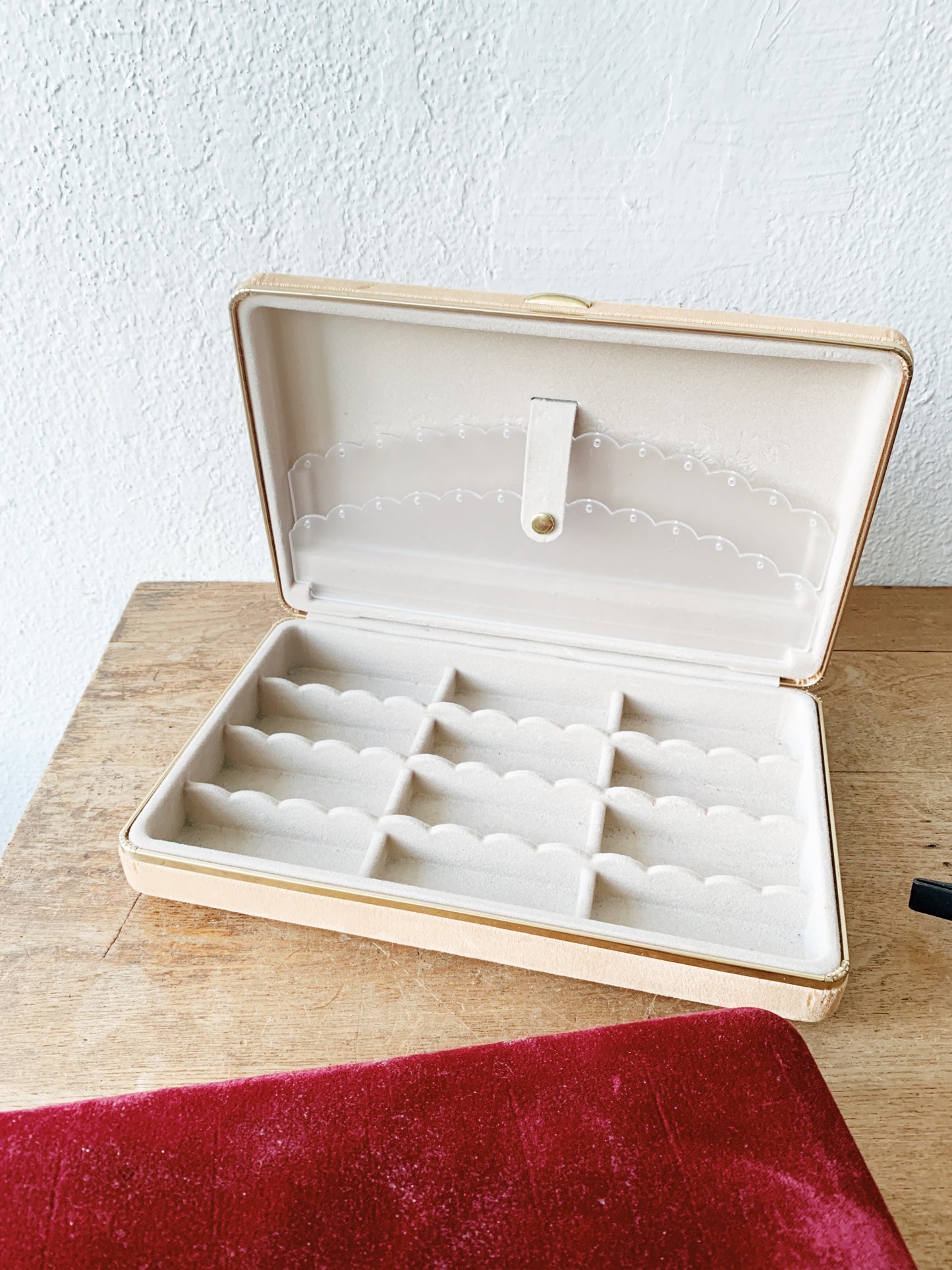 Vintage Velvet Jewelry Box