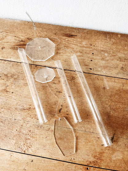 Lucite and Glass Wind Chime