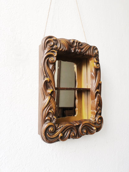 Vintage Rococo Style Mirror Shelf