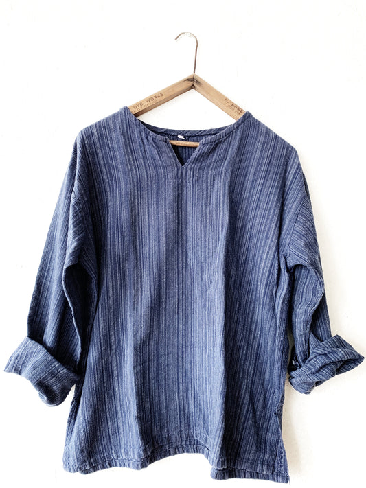 Indigo Stripe Cotton Top Thailand