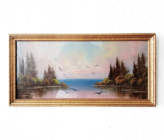 Vintage Framed Landscape Painting