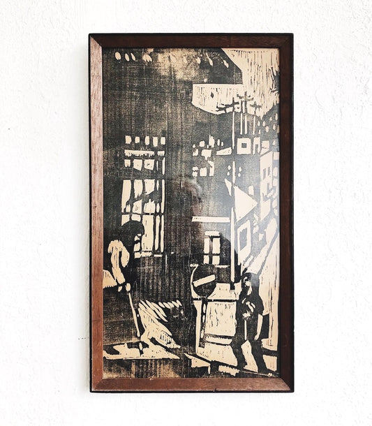 MCM Original Block Print