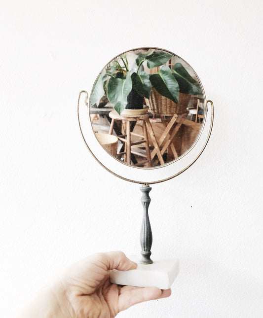 Vintage Magnified Dresser Mirror