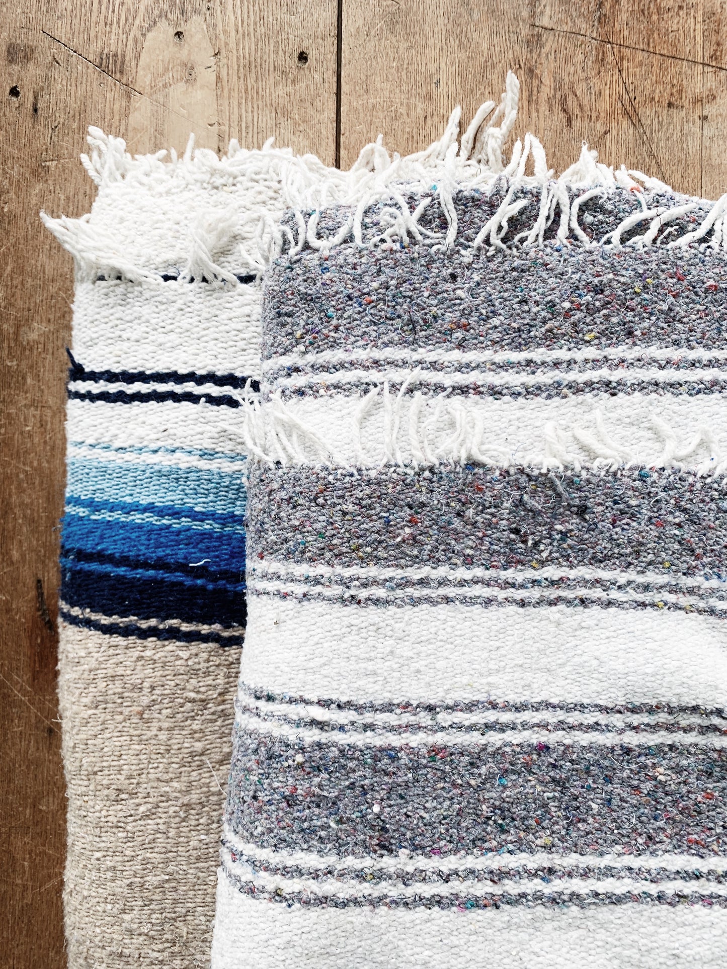 Vintage Striped Beach / Camp Blanket