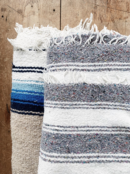 Vintage Striped Beach / Camp Blanket