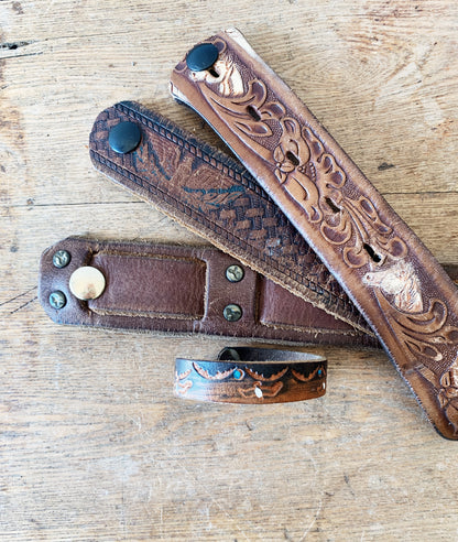 Vintage Leather Cuffs