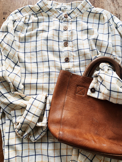 J. Peterman Cotton Plaid Tunic