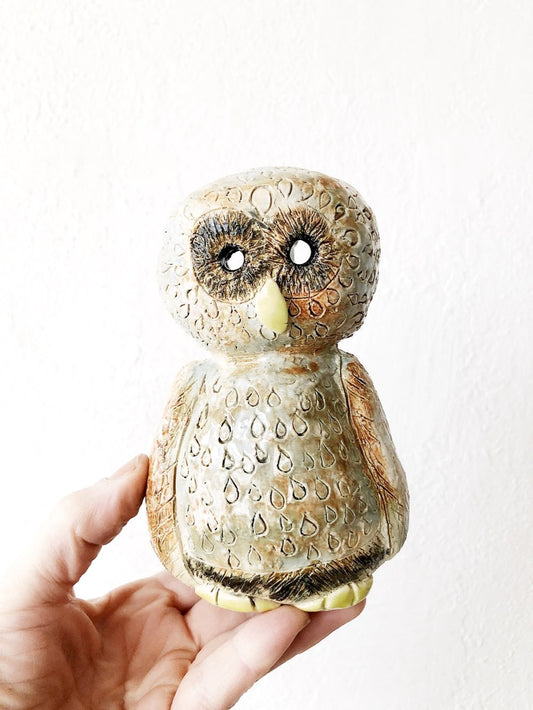 Vintage Owl Luminary