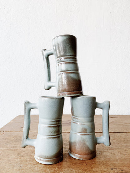 Frankoma Prairie Green Juice Cup Set of Three
