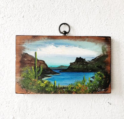 Vintage Original Painting on Wood