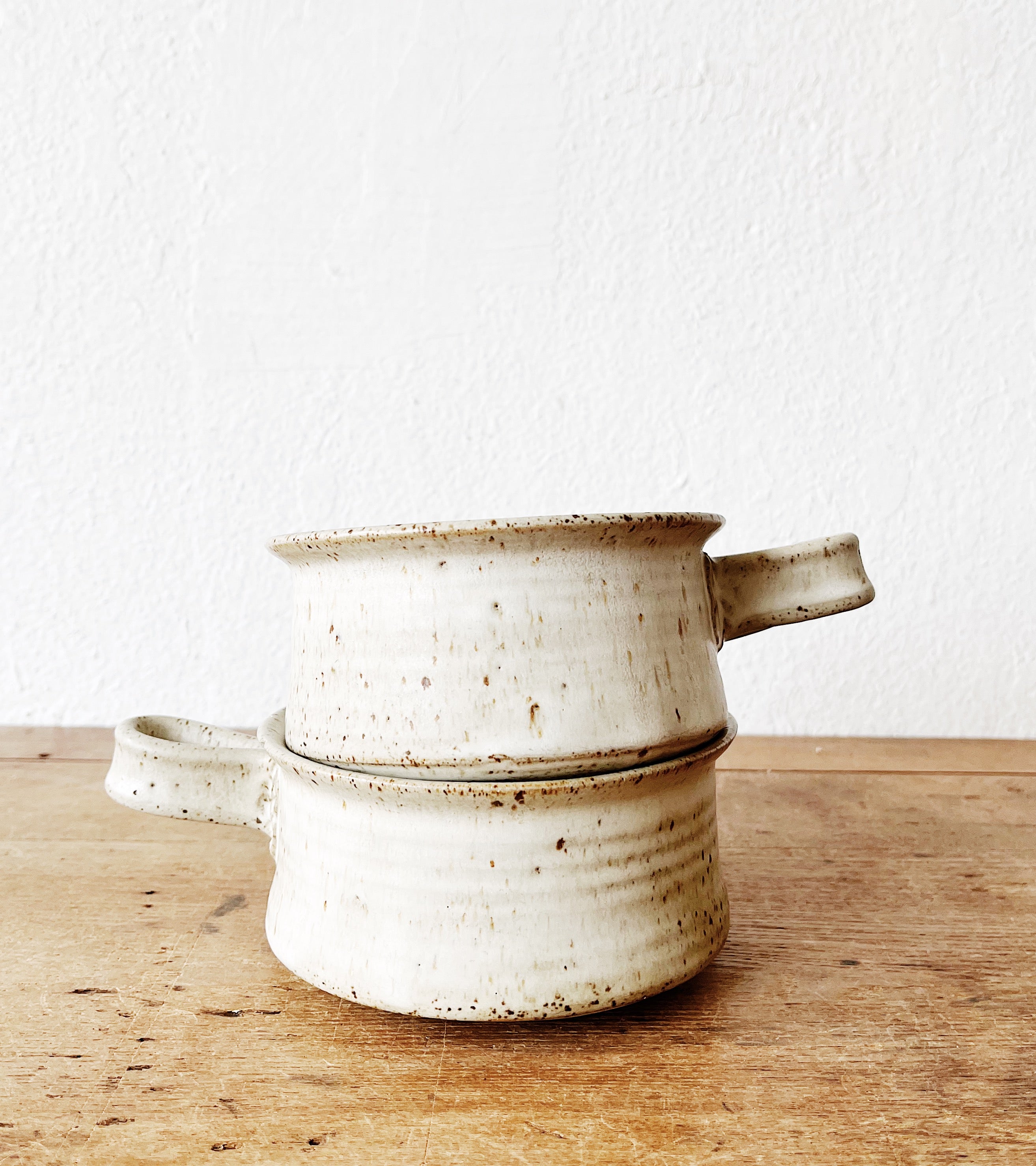 Pair of Handmade Stoneware Bowls - Thumbnail 3