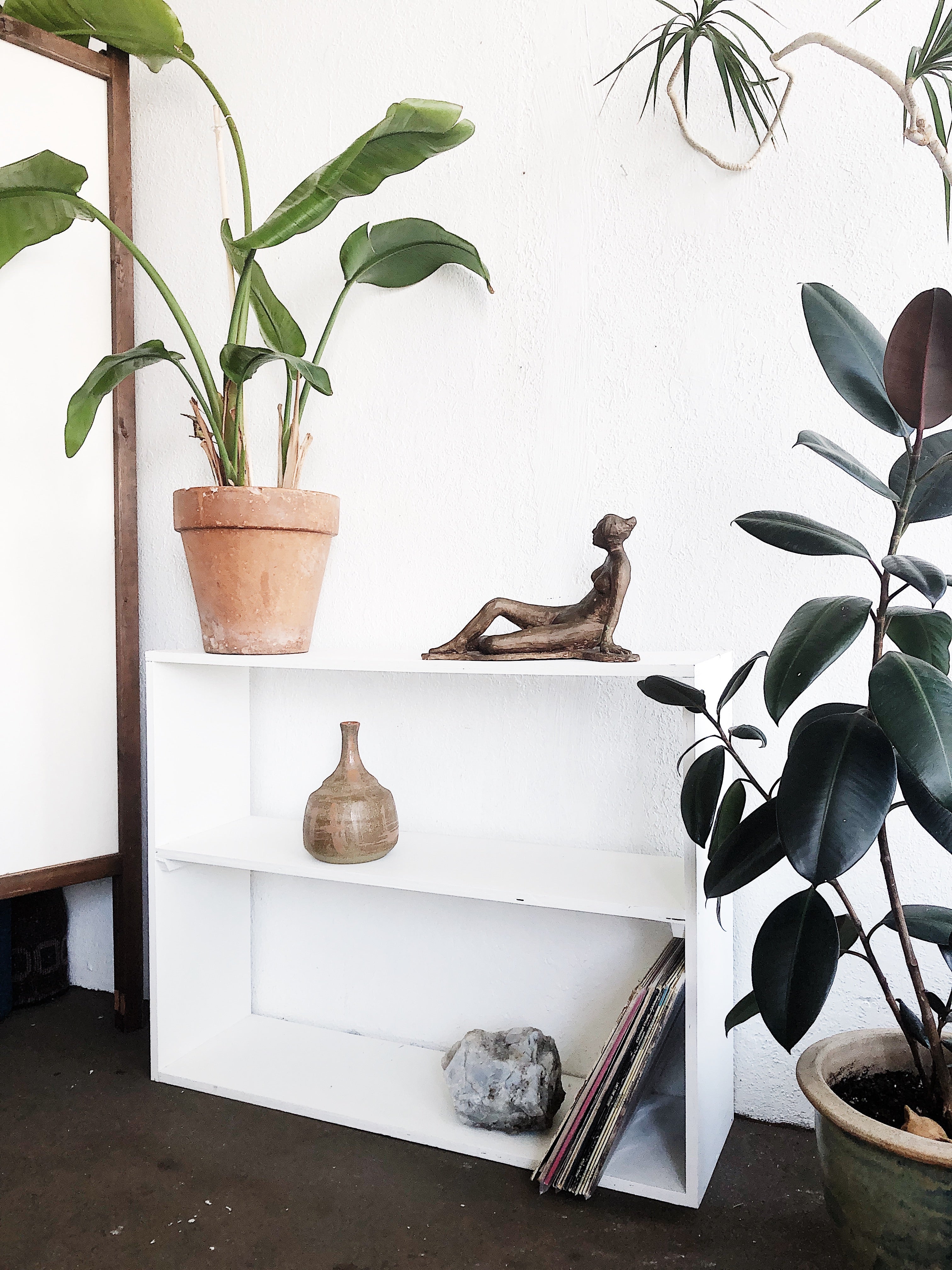 Vintage Handmade Simple Shelf - Thumbnail 2