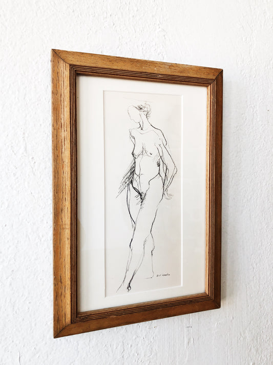 Vintage Mid Century Framed Lithograph