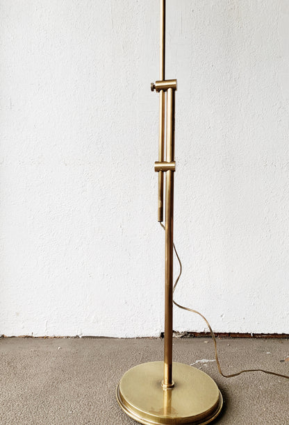 Vintage Brass Floor Lamp with Dimmer