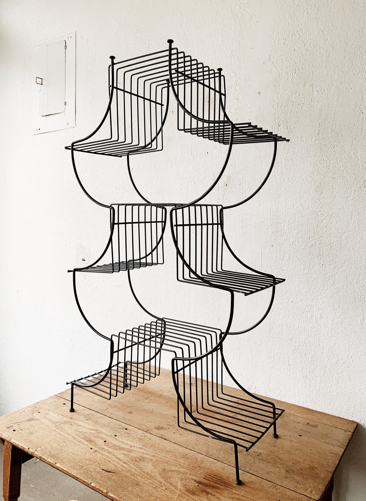 Mid Century Tiered Plant Stand