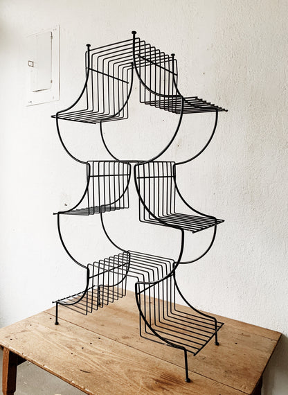 Mid Century Tiered Plant Stand