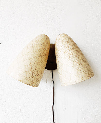Vintage Mid Century Double Bullet Lamp
