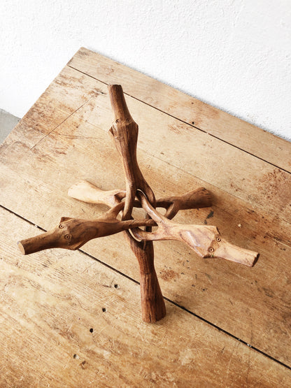 Vintage Folding Wood Stand