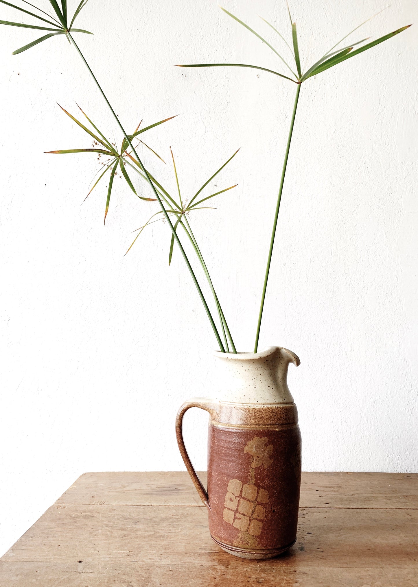 Large Vintage Pottery Pitcher