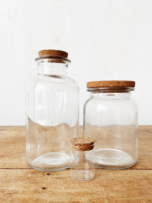 Vintage Glass Jar Set