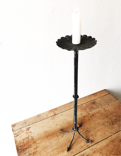 Vintage Iron Candle Stand