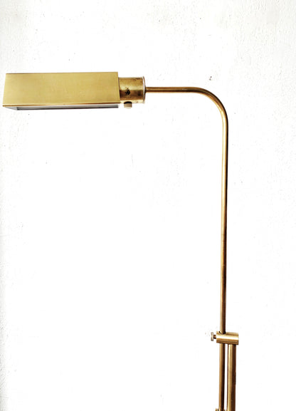 Vintage Brass Floor Lamp with Dimmer