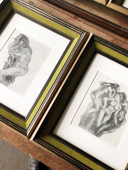 Mid Century Velvet Frame