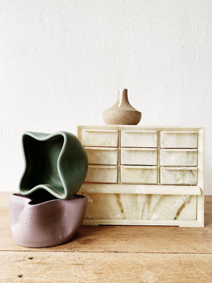 Vintage Marbleized Storage Drawers