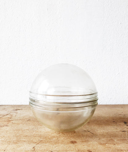 Antique Japanese Glass Float with Stand