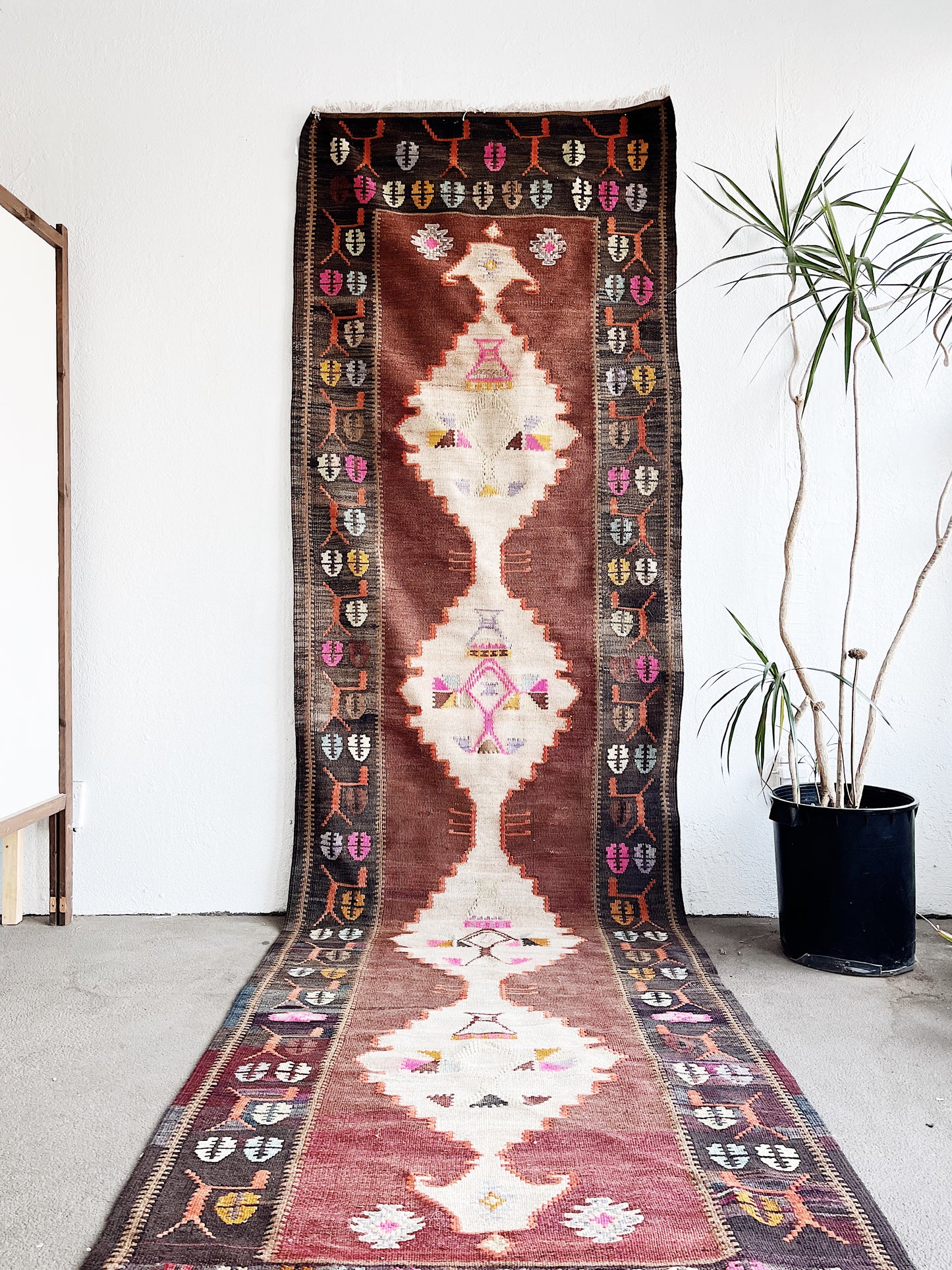 Vintage Kurdish Wool Kilim