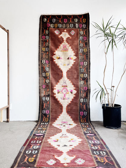 Vintage Kurdish Wool Kilim