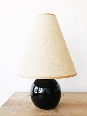 Vintage Black Orb Lamp