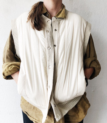 Vintage Quilted Sweater Vest