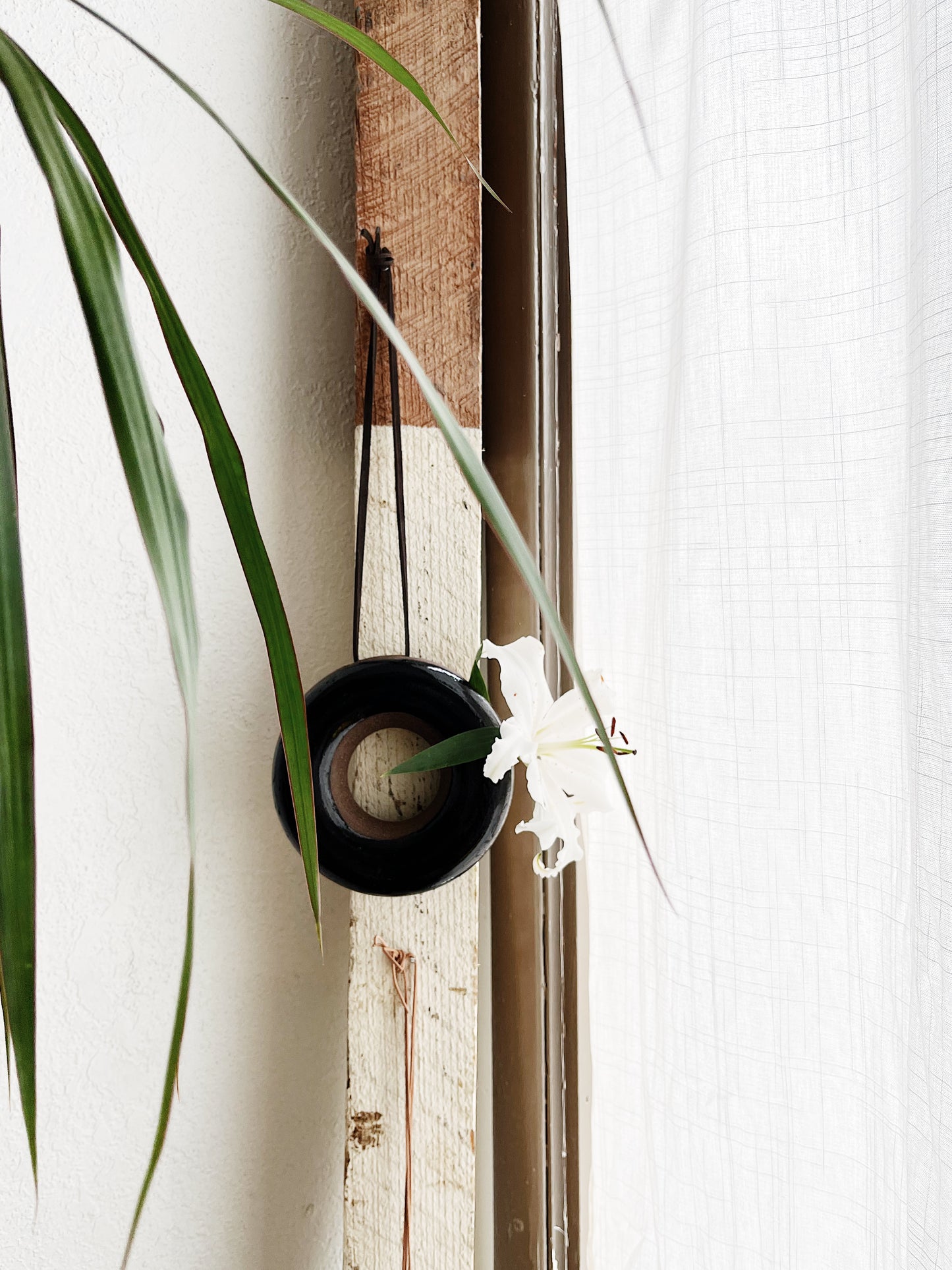 Circular Ceramic Wall Vase