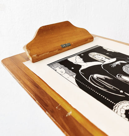 Antique Wood Clipboard