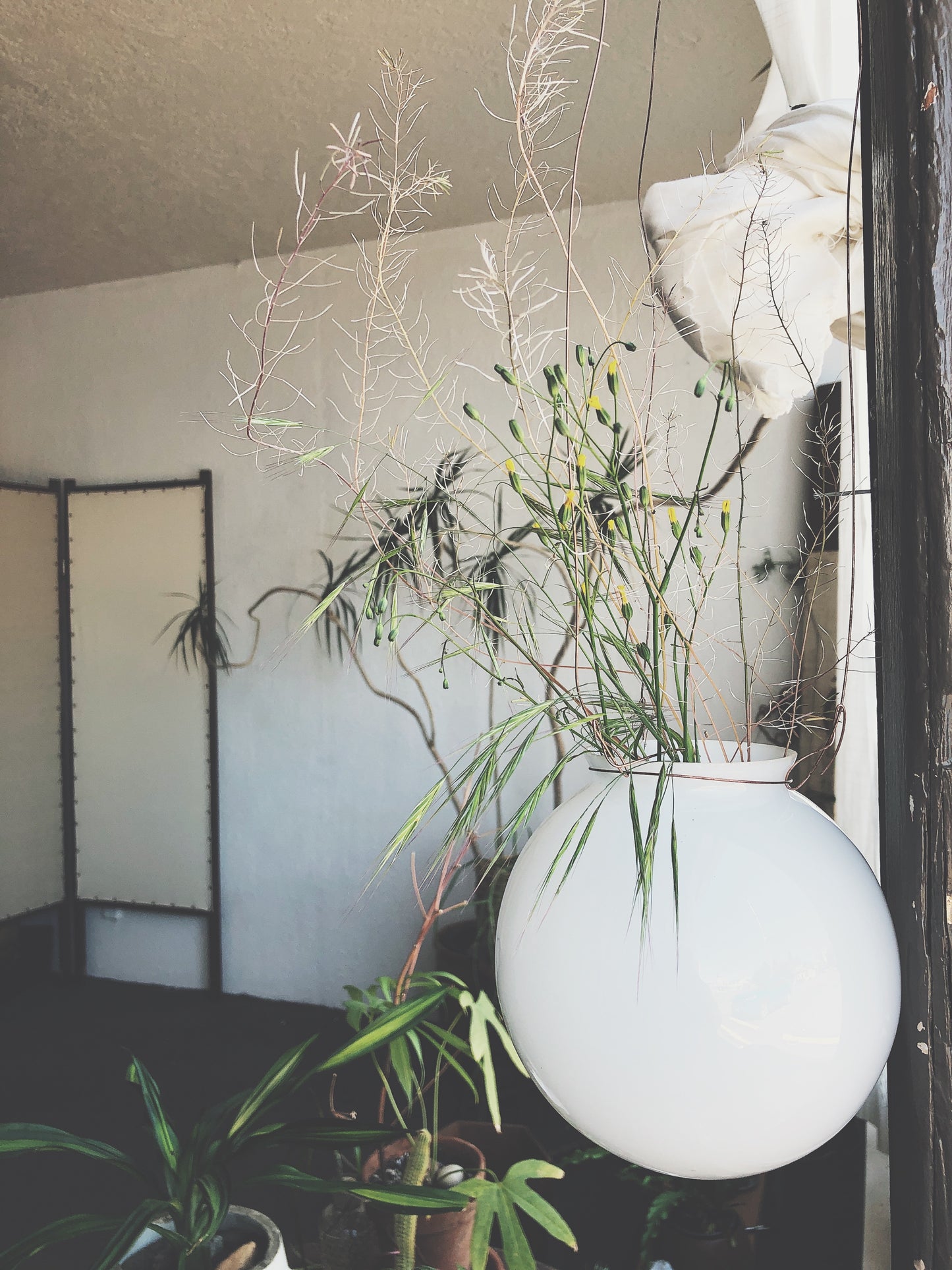 Vintage Globe Hanging Planter