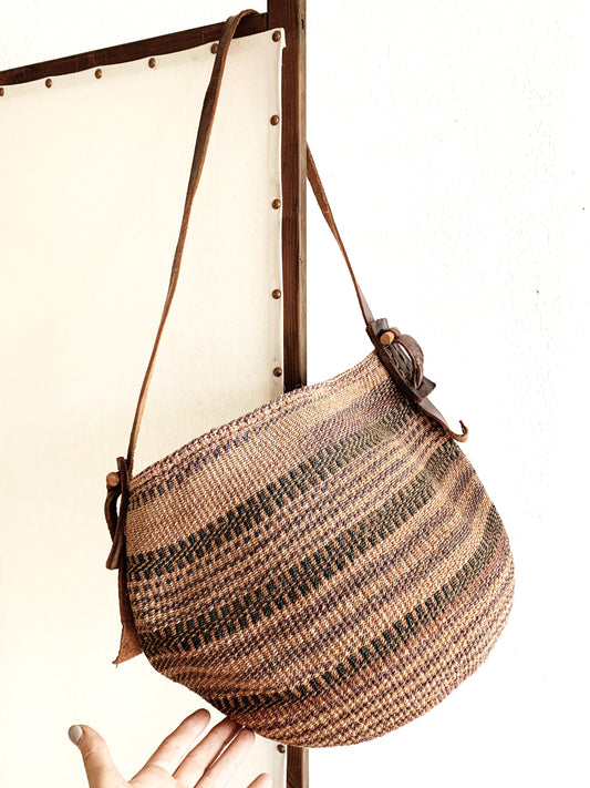 Vintage Woven Kenya Tote