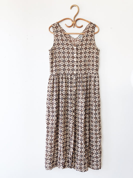Vintage Putumayo Rayon Dress