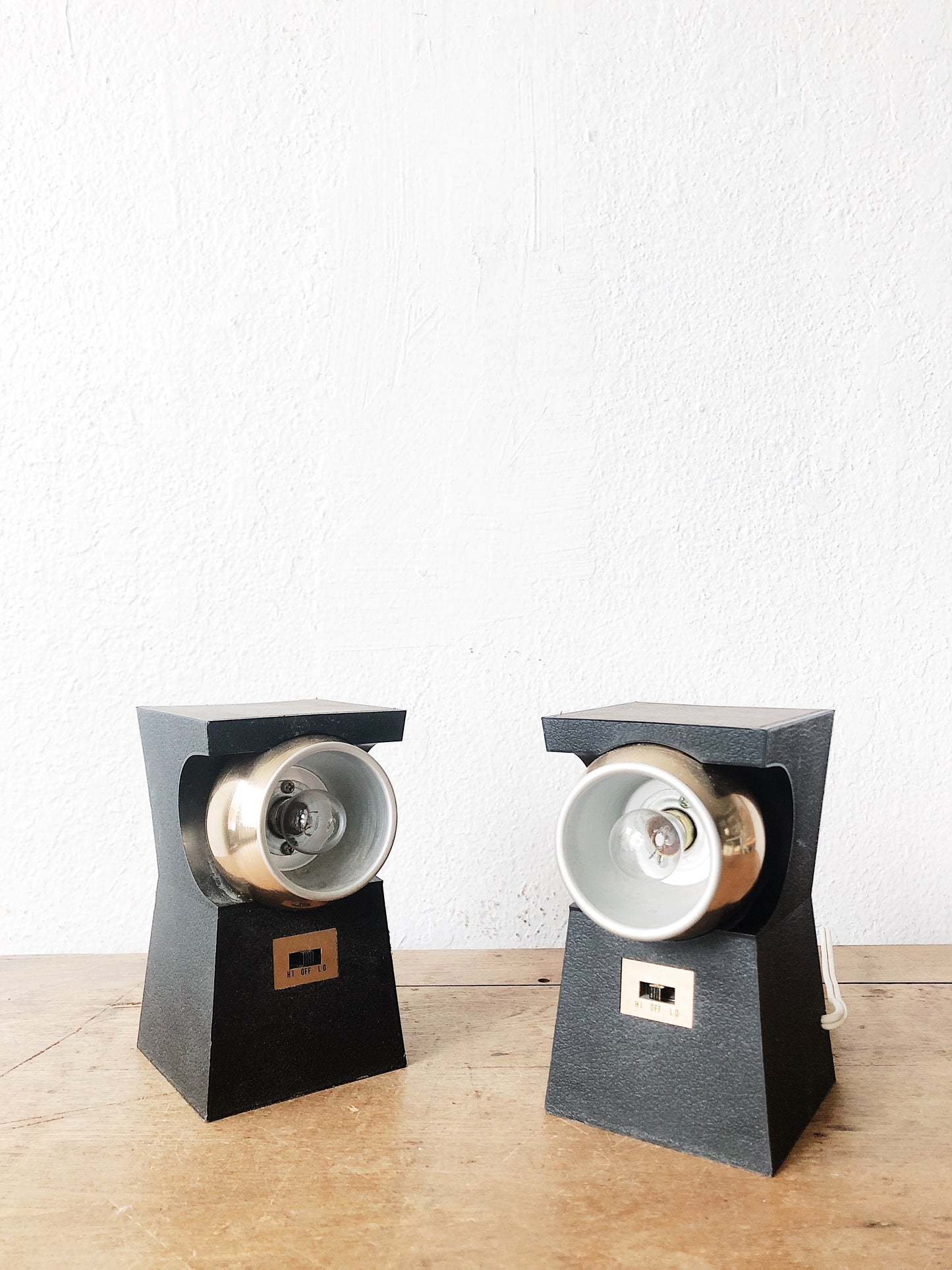 RESERVED Vintage Eyeball Spotlight Sconce