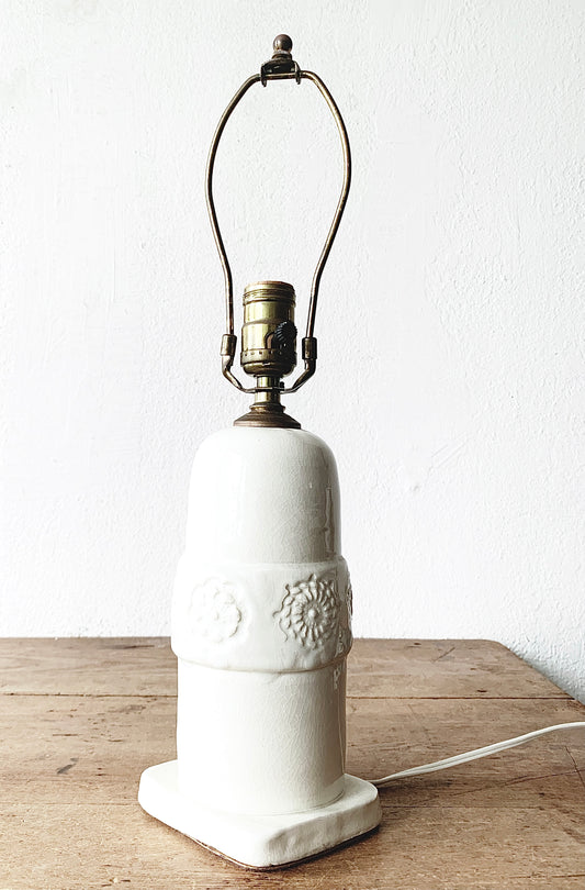Vintage Handmade Pottery Lamp