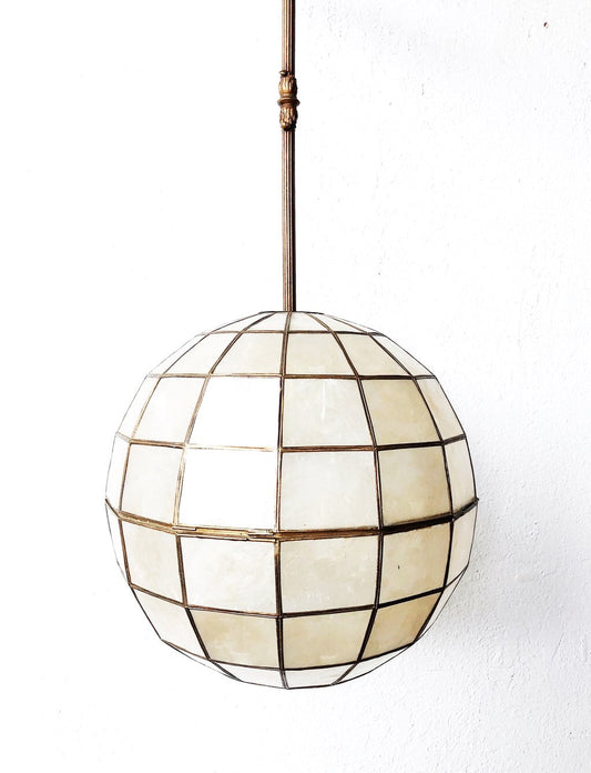 Vintage Capiz Shell Pendant Lamp