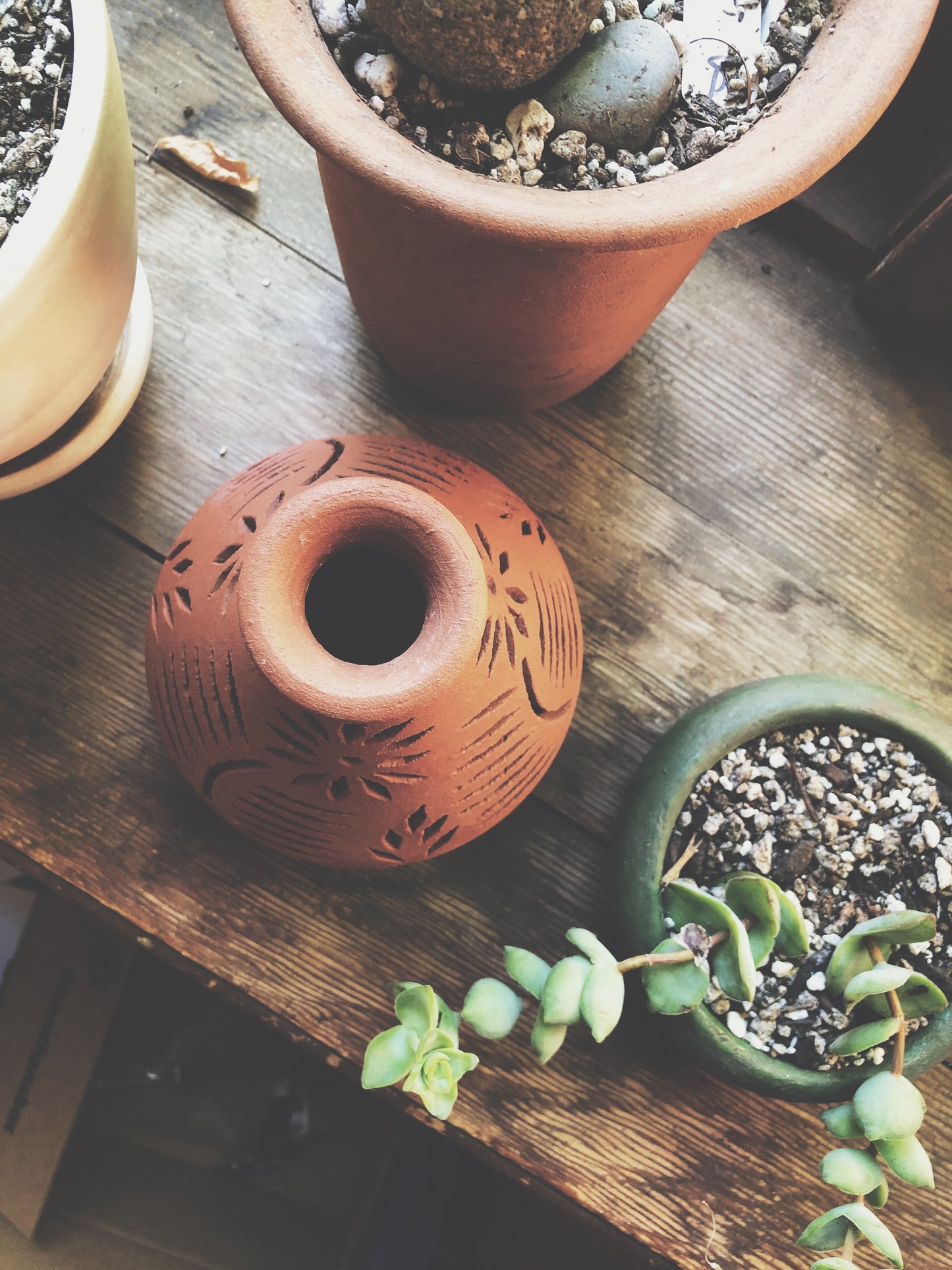 Mexican Clay Luminary or Incense Hut